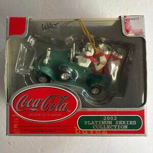 Coca-Cola 2002 Platinum Series Collection Christmas Ornament Vintage Truck Gift
